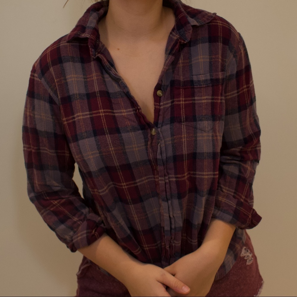 Plaid Flannel Top